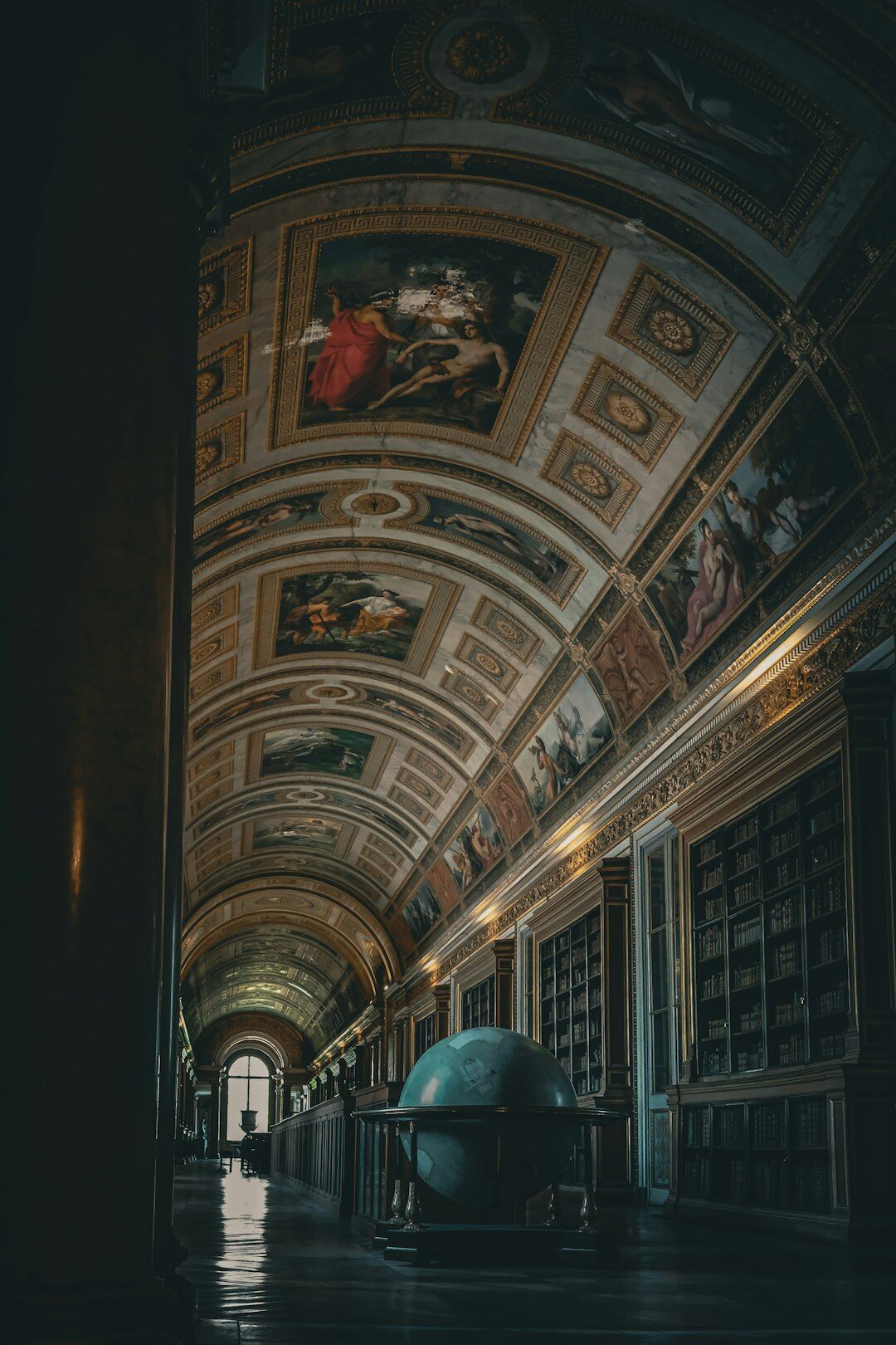mysterious library interior