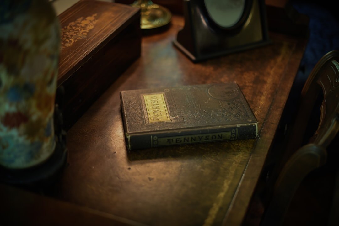 open mystery book on table